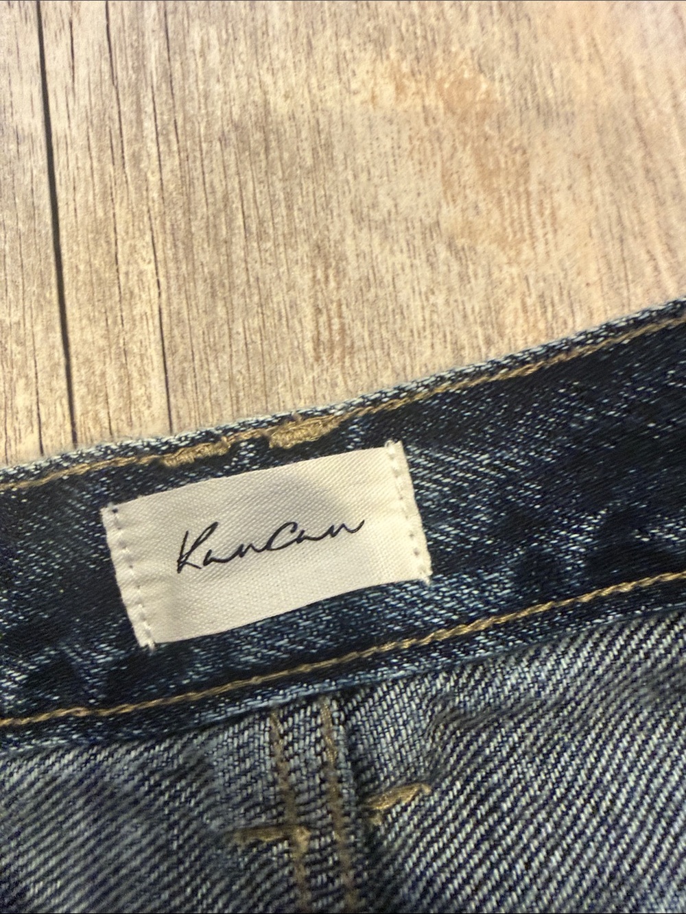 KanCan Women's Straight Jeans in Washed Black Denim - Picture 2 of 4